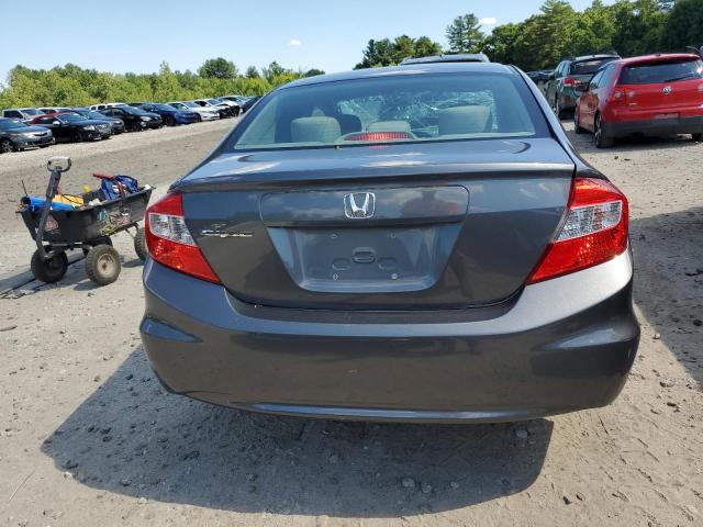 19XFB2F54CE001408 - 2012 HONDA CIVIC LX GRAY photo 6