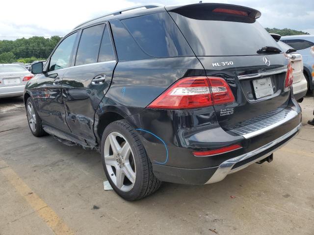 4JGDA5HB6EA277203 - 2014 MERCEDES-BENZ ML 350 4MATIC BLACK photo 2
