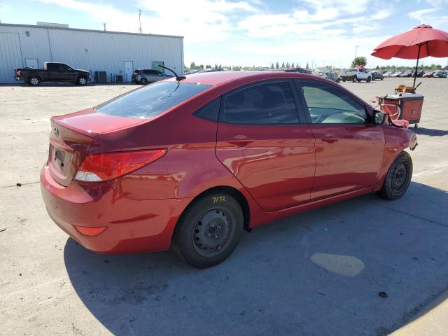 KMHCT4AE8HU357609 - 2017 HYUNDAI ACCENT SE RED photo 3