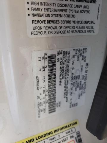 5LMFU28538LJ02597 - 2008 LINCOLN NAVIGATOR თეთრი ფოტო 12