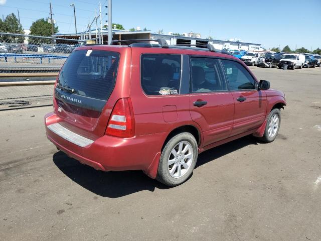 JF1SG65685H706670 - 2005 SUBARU FORESTER 2.5XS RED photo 3