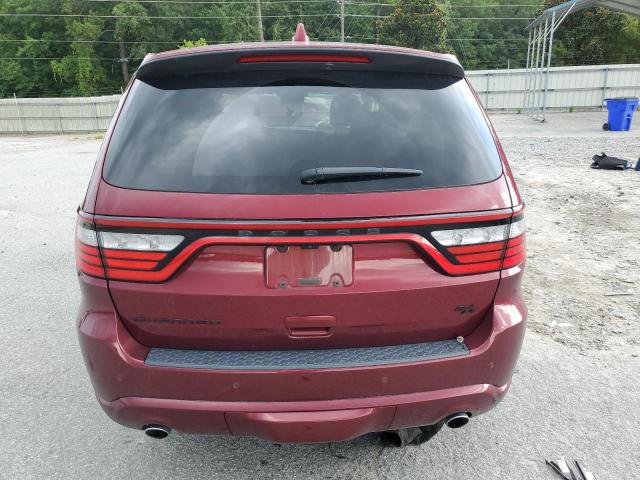 1C4SDHCTXMC608811 - 2021 DODGE DURANGO R/T BURGUNDY photo 6