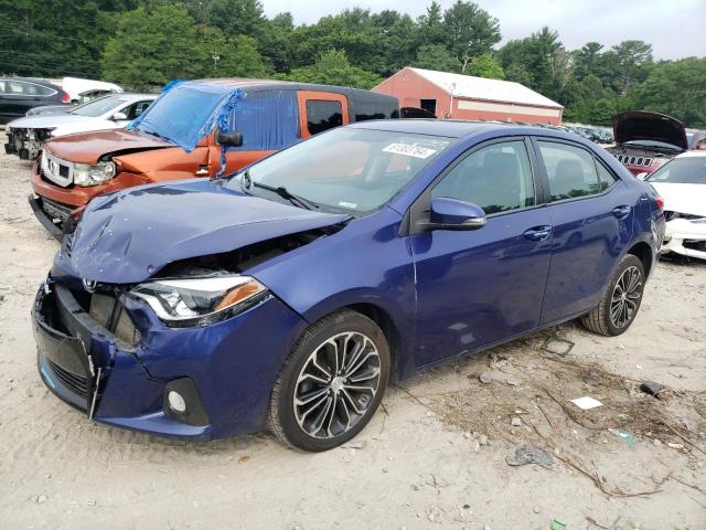 2T1BURHE8EC040986 - 2014 TOYOTA COROLLA L BLUE photo 1