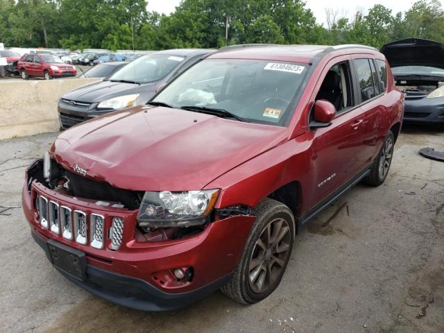 1C4NJDEB9HD109775 - 2017 JEEP COMPASS LATITUDE BURGUNDY photo 1