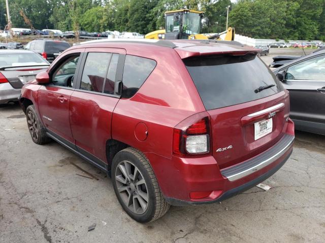 1C4NJDEB9HD109775 - 2017 JEEP COMPASS LATITUDE BURGUNDY photo 2