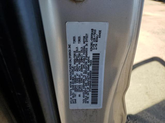 5TESM92N91Z868929 - 2001 TOYOTA TACOMA XTRACAB PRERUNNER ვერცხლისფერი ფოტო 13
