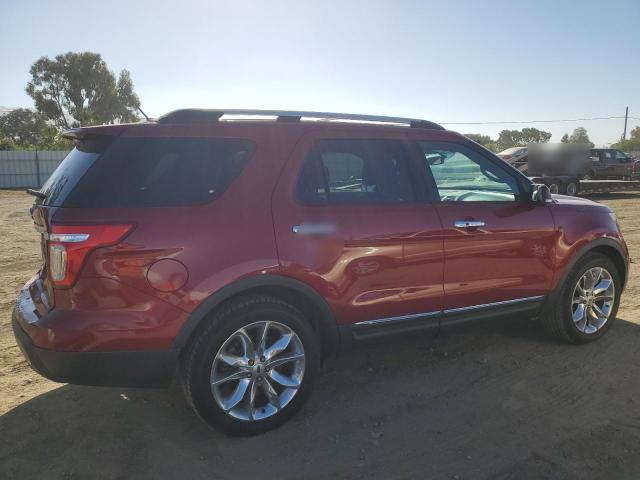 1FM5K7F85FGA34341 - 2015 FORD EXPLORER LIMITED RED photo 3