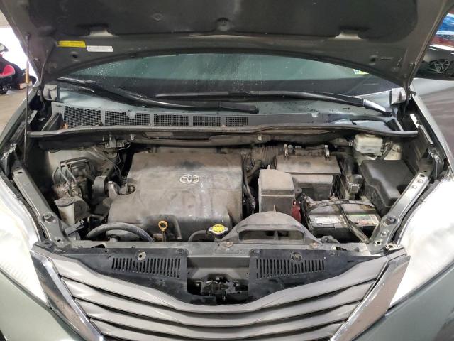 5TDDK3DC6CS047293 - 2012 TOYOTA SIENNA XLE Yaşıl foto 12