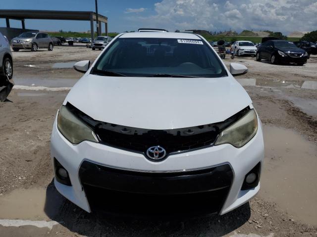 2T1BURHE0EC124610 - 2014 TOYOTA COROLLA L WHITE photo 5