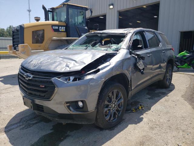 1GNEVJKW3MJ228466 - 2021 CHEVROLET TRAVERSE RS GRAY photo 1