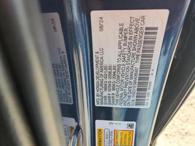 1HGCY1F39RA085457 - 2024 HONDA ACCORD EX BLUE photo 13