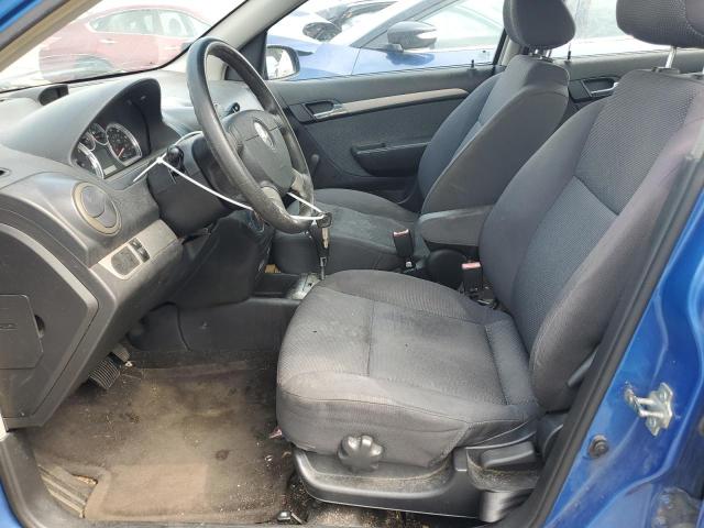 KL1TD56677B190136 - 2007 CHEVROLET AVEO BASE BLUE photo 7