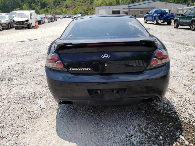 KMHHM66D78U278284 - 2008 HYUNDAI TIBURON GS BLACK photo 6