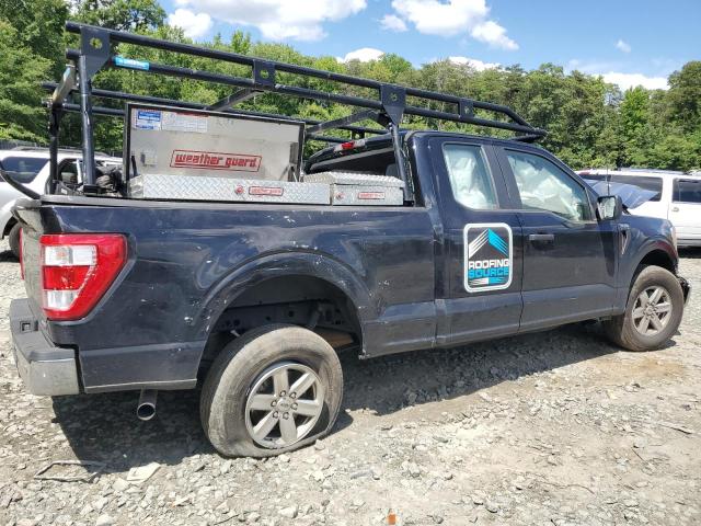 1FTEX1EP1NKD35485 - 2022 FORD F150 SUPER CAB BLACK photo 3