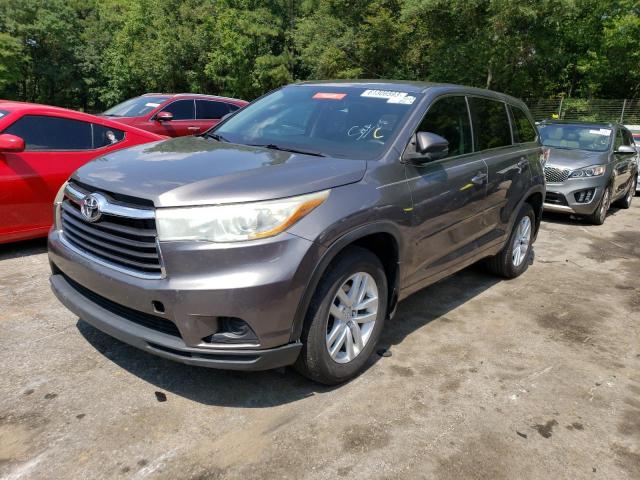 5TDZARFH8FS009802 - 2015 TOYOTA HIGHLANDER LE GRAY photo 1