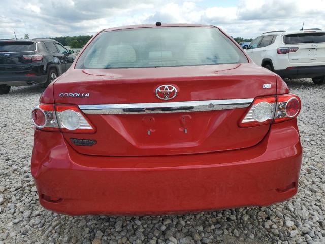 2T1BU4EE5BC602121 - 2011 TOYOTA COROLLA BASE RED photo 6