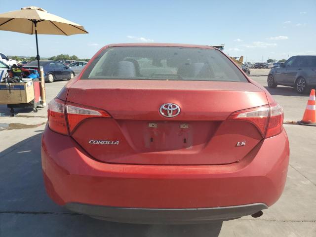 5YFBURHE2HP604975 - 2017 TOYOTA COROLLA L RED photo 6