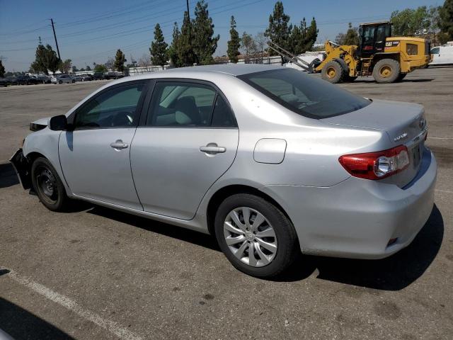 5YFBU4EE4DP222299 - 2013 TOYOTA COROLLA BASE SILVER photo 2