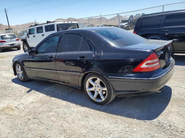 WDBRF52H27F921826 - 2007 MERCEDES-BENZ C 230 BLACK photo 2