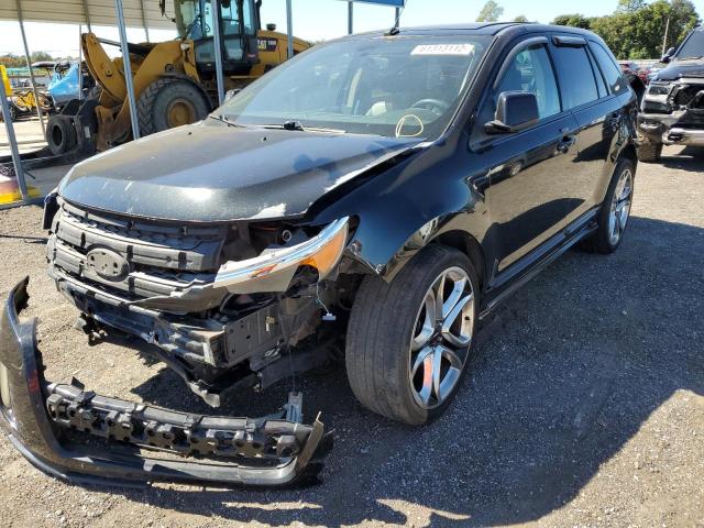 2FMDK3AK7BBA76082 - 2011 FORD EDGE SPORT BLACK photo 2