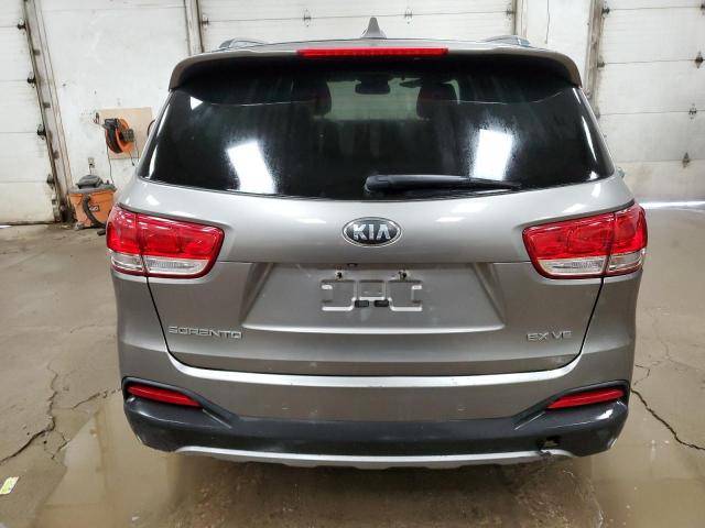 5XYPH4A5XGG106050 - 2016 KIA SORENTO EX GRAY photo 6