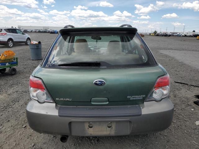 JF1GG68666G802595 - 2006 SUBARU IMPREZA OUTBACK SPORT GREEN photo 6