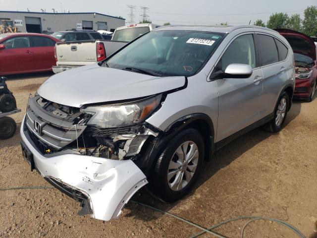 2HKRM4H75DH654618 - 2013 HONDA CR-V EXL SILVER photo 1