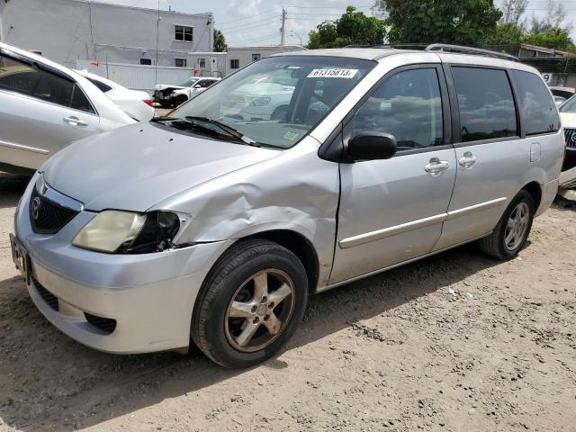 JM3LW28A330377437 - 2003 MAZDA MPV WAGON SILVER photo 1