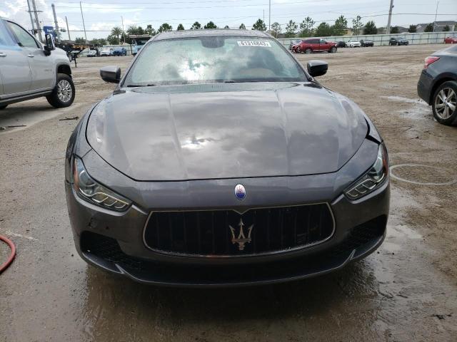 ZAM57XSAXH1235944 - 2017 MASERATI GHIBLI GRAY photo 5