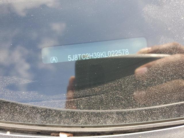 5J8TC2H39KL022578 - 2019 ACURA RDX SILVER photo 13