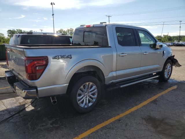 1FTFW5LD2RFA40272 - 2024 FORD F150 LARIAT SILVER photo 3