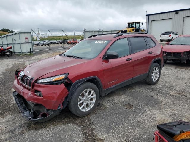 1C4PJMAS8HW622745 - 2017 JEEP CHEROKEE SPORT RED photo 1