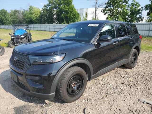 1FM5K8ABXMGA33790 - 2021 FORD EXPLORER POLICE INTERCEPTOR BLACK photo 1
