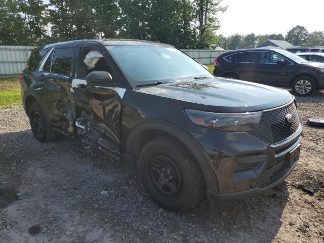 1FM5K8ABXMGA33790 - 2021 FORD EXPLORER POLICE INTERCEPTOR BLACK photo 4