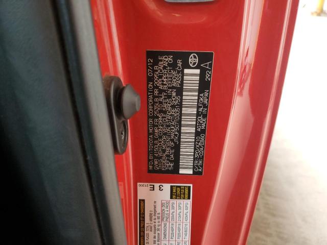 JTKJF5C71D3051755 - 2013 TOYOTA SCION TC 红色 照片 13