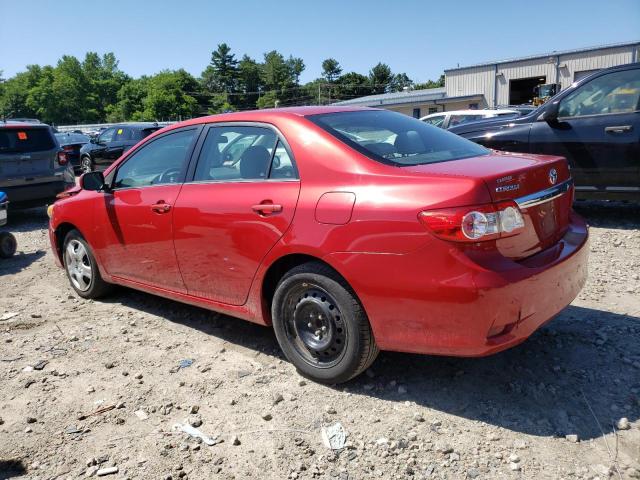 2T1BU4EE6DC026283 - 2013 TOYOTA COROLLA BASE RED photo 2