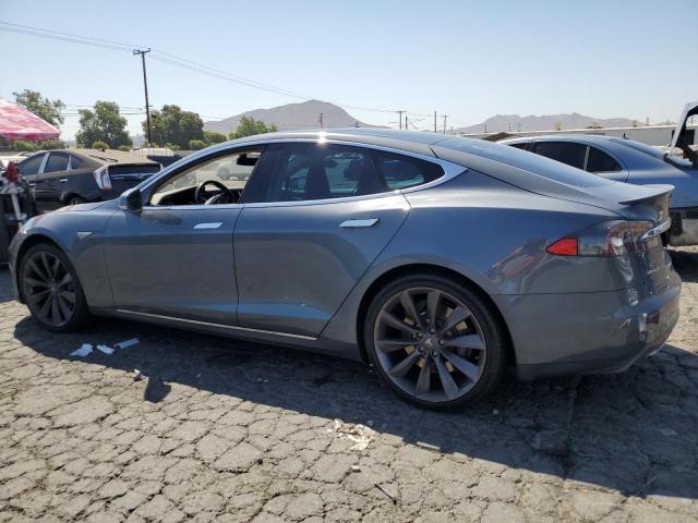 5YJSA1DPXDFP16348 - 2013 TESLA MODEL S GRAY photo 2