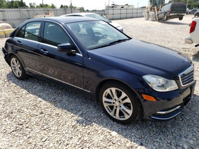 WDDGF8AB3DA837830 - 2013 MERCEDES-BENZ C 300 4MATIC BLUE photo 4