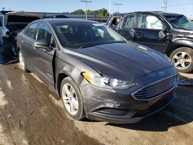 3FA6P0LU9JR170384 - 2018 FORD FUSION SE HYBRID CHARCOAL photo 1