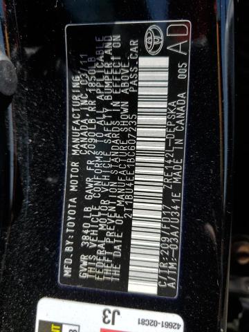 2T1BU4EE1BC607235 - 2011 TOYOTA COROLLA BASE Qara foto 13