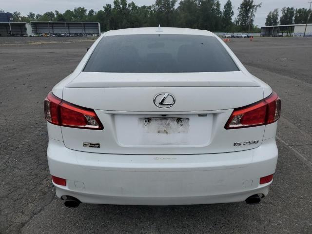 JTHBF5C2XB5151319 - 2011 LEXUS IS 250 WHITE photo 6