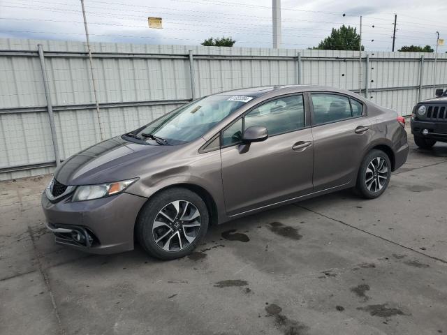 2HGFB2F94DH506245 - 2013 HONDA CIVIC EXL ყავისფერი ფოტო 1