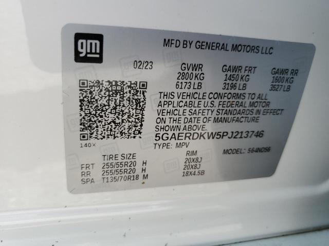 5GAERDKW5PJ213746 - 2023 BUICK ENCLAVE AVENIR 白色 照片 13