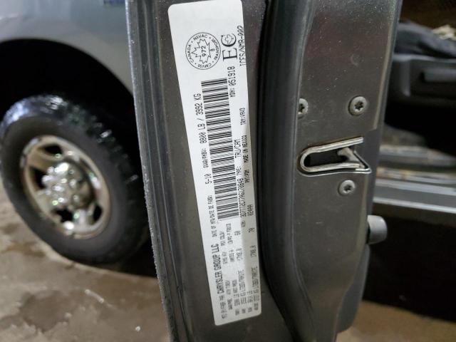 3D7TT2CT7AG170848 - 2010 DODGE RAM 2500 GRAY photo 12