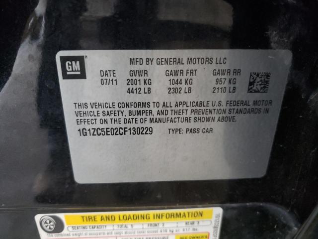 1G1ZC5E02CF130229 - 2012 CHEVROLET MALIBU 1LT 石墨色 照片 13