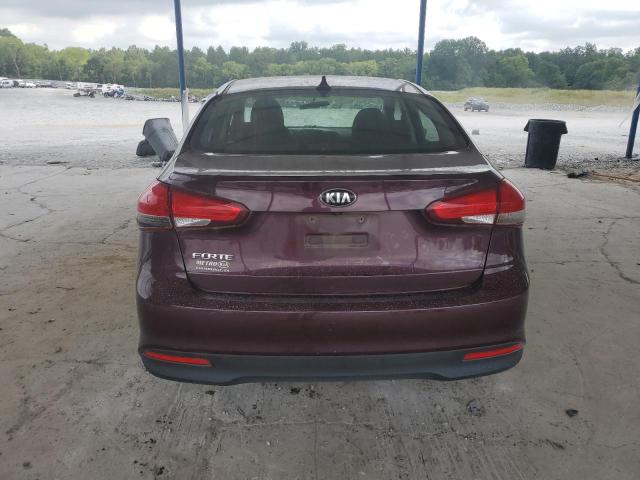 3KPFL4A75HE124241 - 2017 KIA FORTE LX MAROON photo 6