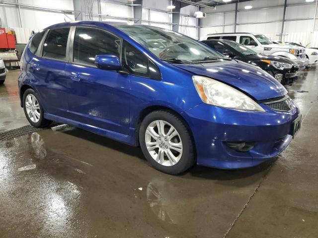 JHMGE8H40AS018671 - 2010 HONDA FIT SPORT BLUE photo 4