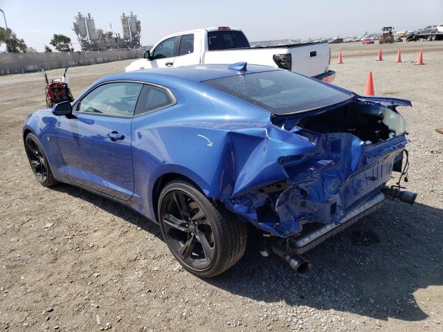 1G1FD1RS2M0131888 - 2021 CHEVROLET CAMARO LT BLUE photo 2