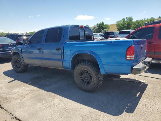 1D7HG48N63S340368 - 2003 DODGE DAKOTA QUAD SLT BLUE photo 2