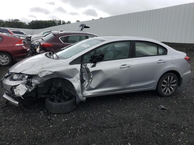 19XFB2F96FE083553 - 2015 HONDA CIVIC EXL SILVER photo 1
